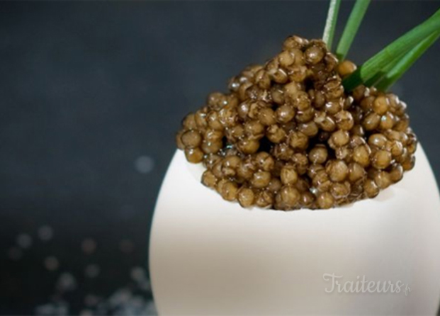 Oeuf à la coque caviar