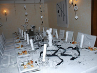 Grande table décorée